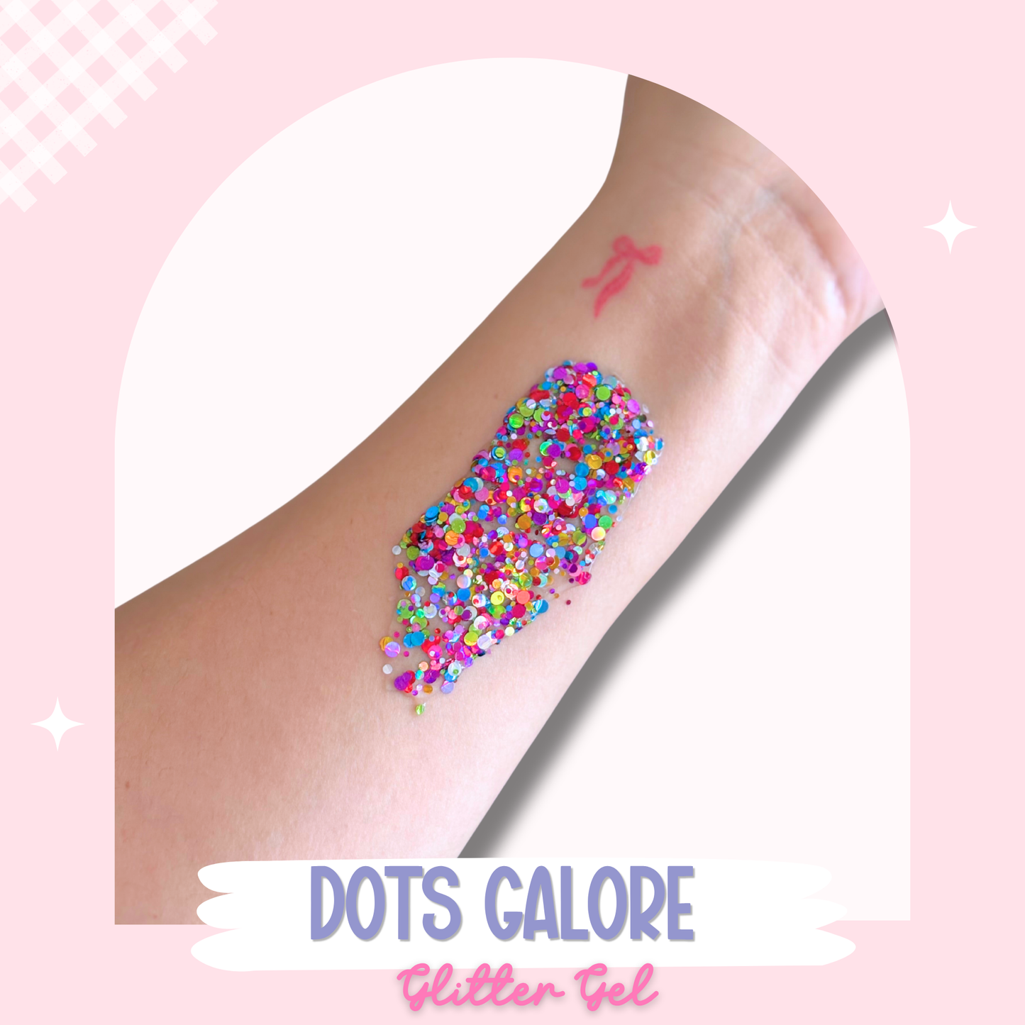 Dots Galore Glitter Hair Gel
