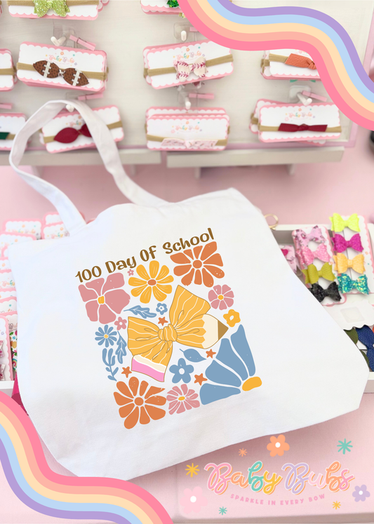 100 Days of School Tote Bag
