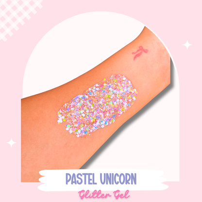 Pastel Unicorn Glitter Gel