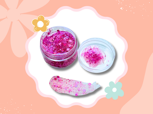 Pink Glitter Hair Gel
