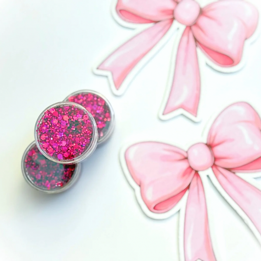Magenta Glitter Hair Gel