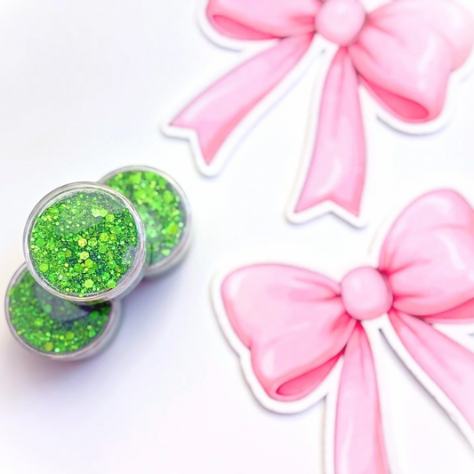Holo Green Glitter Hair Gel