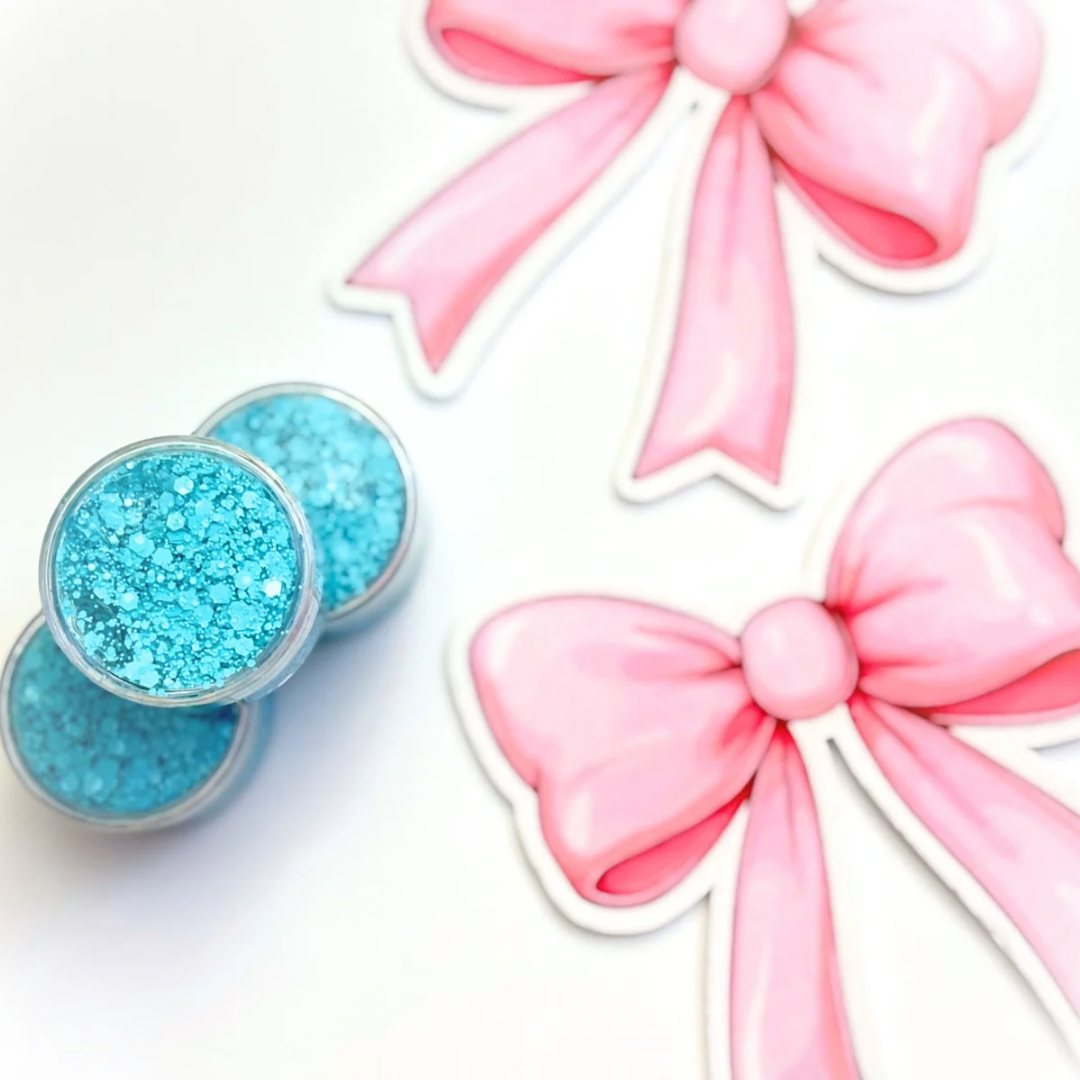 Macaroon Blue Glitter Hair Gel