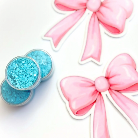 Macaroon Blue Glitter Hair Gel