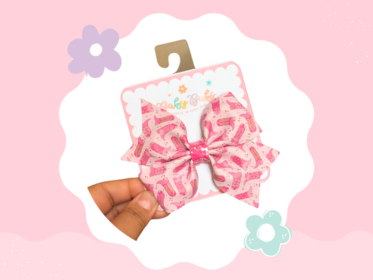 Pink Boots XL Bow