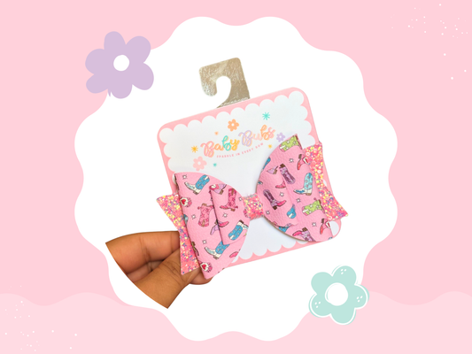 Cowgirl Boots XL Bow