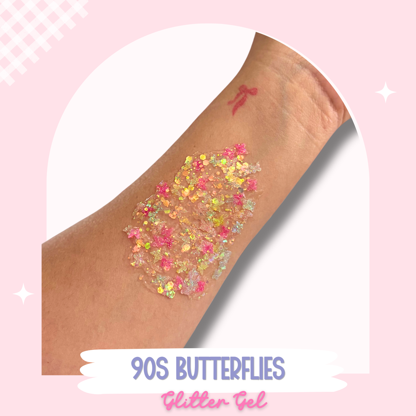 90s Butterflies Glitter Gel