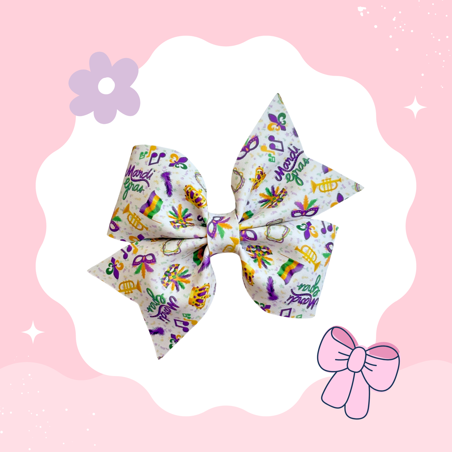 Mardi Gras XL Bow
